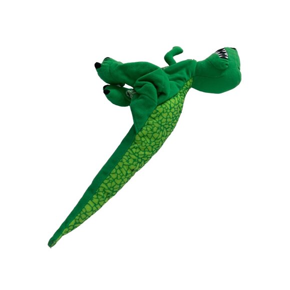 Burger King Hand Puppet Toy Story Dinosaur T rex Green Plush Stuffed Toy Doll 19 - Picture 2 of 4